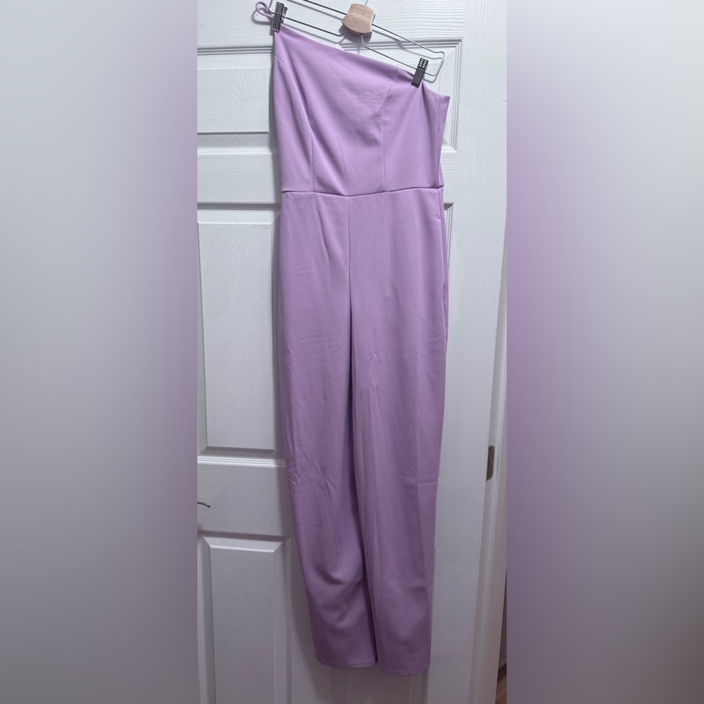 Lavender One Shoulder Jumpsuit